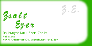 zsolt ezer business card